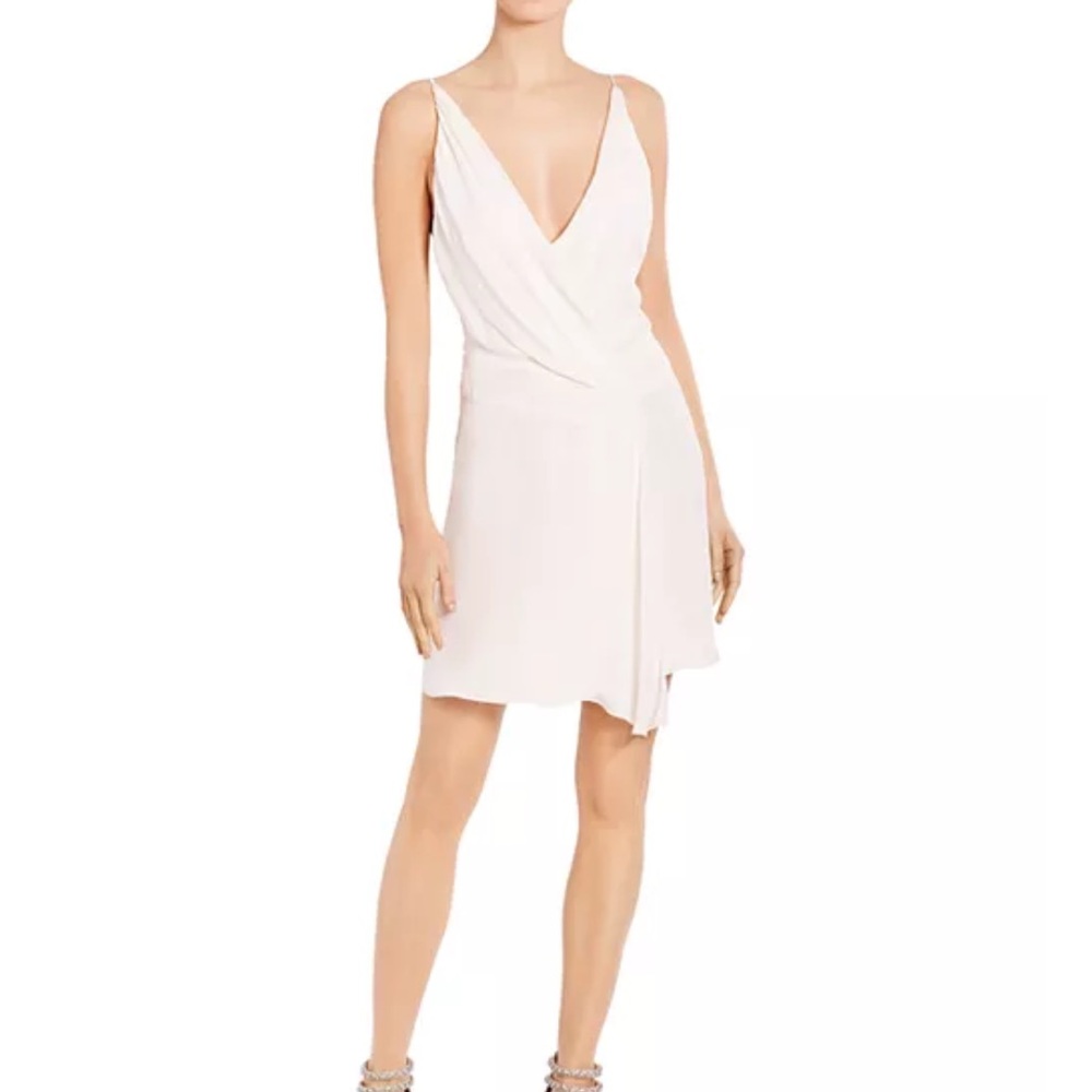 Haute Hippie Cassidy Crossover 100% Silk Mini Dress 8